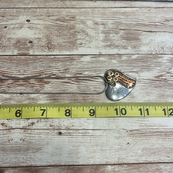 Christopher & Banks COXzO Love Necklace on Silver Chain - Picture 5 of 7